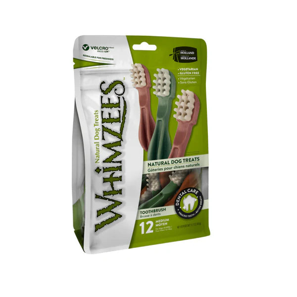Premio para Perro Cepillo M Pack 12 Piezas - Whimzees Premio para Perro Cepillo M Pack 12 Piezas - Whimzees